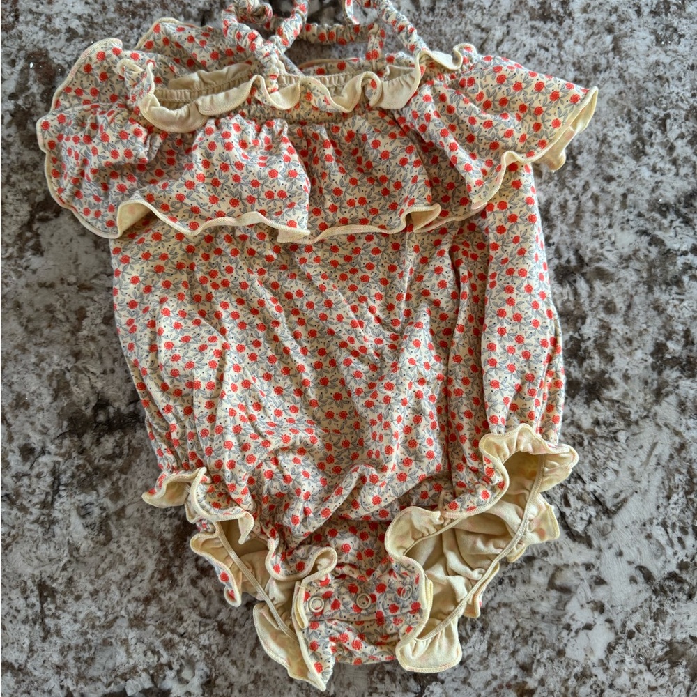 Konges Sløjd Floral Baby Romper